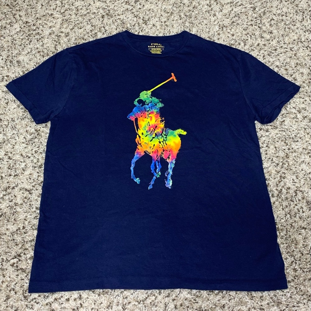 Men’s Polo Ralph Lauren Custom Slim Fit Big Pony Jersey T-Shirt Size S